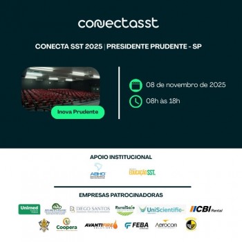 Presidente Prudente sediará o maior encontro de Segurança e Saúde do Trabalho do interior paulista